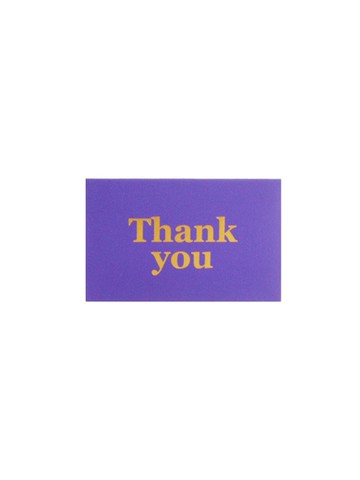 Mini Thank You Card [Purple]
