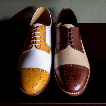 REGENT 雙色橫飾德比鞋/ Cap Toe Derby Spectators