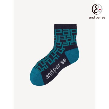 【and per se】女款舒適提花圖案設計綠色球襪 DLW08165