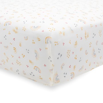 little unicorn 絲柔超彈床包 竹纖維  彩虹雨點  130 x 70cm  1個