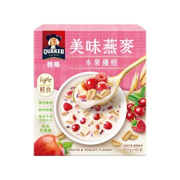 [家速配]桂格美味燕麥-水果優格51.2g x5