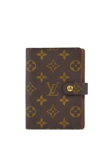 Louis Vuitton Pre-Owned - 2003 Agenda PM notebook cover - women - Leather/Canvas - One Size - Brown