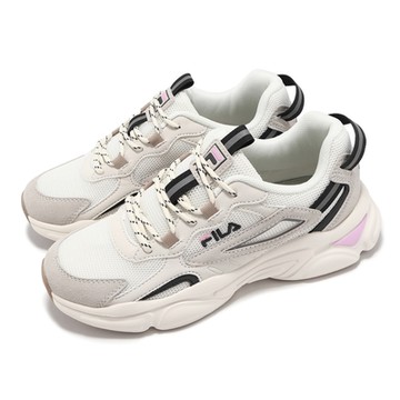 Fila 休閒鞋 J306Y 女鞋 白 藍 拼接 皮革 緩衝 運動鞋 斐樂 5J306Y113