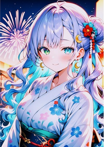 Nekonoko 2026 Summer Collection Asahi Stickers - 在夏日祭典的夜晚