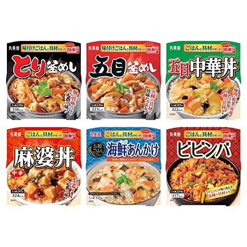 セット商品丸美屋 レンジで簡単ごはん付きシリーズ アソート詰め合わせ 6食