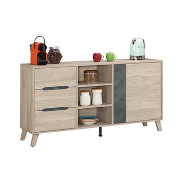 Boden-米森5尺收納餐櫃/碗盤櫃/置物矮櫃/玄關櫃-152x40x80cm