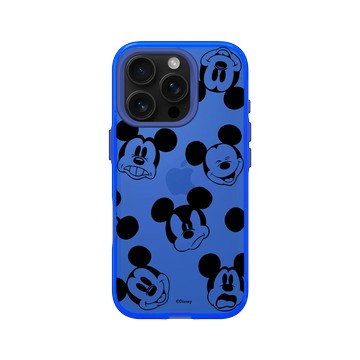 iPhone 16 Pro Clear 激光藍 - 迪士尼-米奇 Mickey - 黑標款-米奇的有趣表情