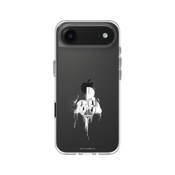 iPhone Air Clear Case（相機按鈕） 透明 - 迪士尼-星際大戰 Star Wars - 黑武士-噴漆白