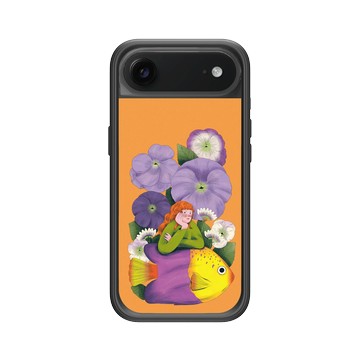 iPhone Air Mod NX -邊框背蓋組合 (相機按鈕) 黑 - Chubbynida - 紫野花語