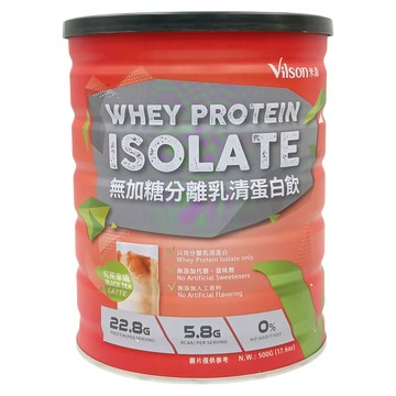Vilson 米森 無加糖分離乳清蛋白飲 紅茶拿鐵  500g  1罐