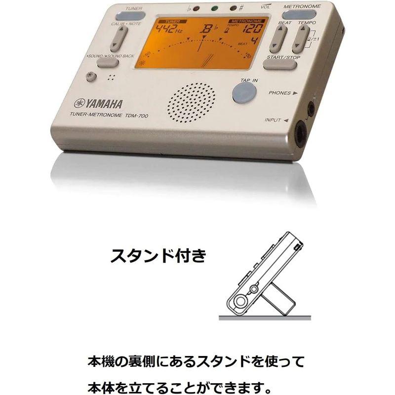 ヤマハ YAMAHA チューナーメトロノーム TDM-700GM チューナーとメトロノームが同時に使えるデュアル機能搭載 チューナー専用マイ