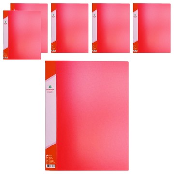 SUANDER 雙德文具 A4資料簿  紅色  6本