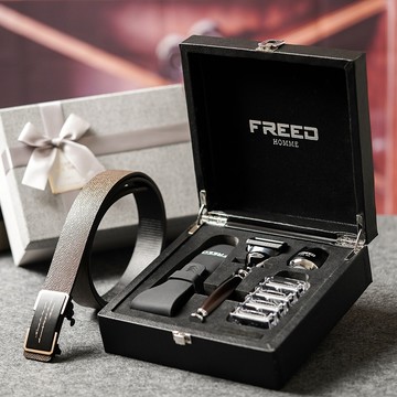 【FREED 】送禮精選1+1禮盒 刮鬍刀+皮帶 客製化 刻字 送禮 生日 男生 男性 禮物推薦 聖誕節 客製化刻字