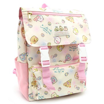 【全館95折】角落生物 後背包 書包 翻蓋 高質感 防潑水 A4可 粉色 角落小夥伴 日本正版 該該貝比日本精品