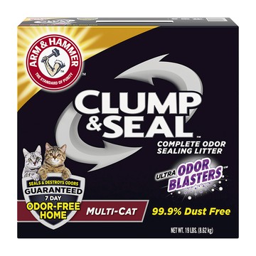 ARM&HAMMER 除臭貓砂 Clump & Seal 8.62kg 99.9% 低粉塵 多貓家庭適用  1盒
