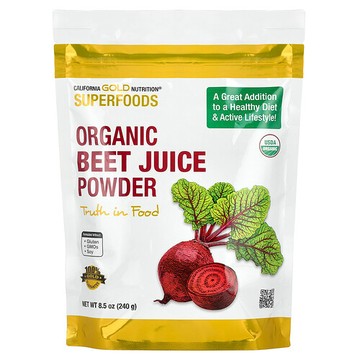 California Gold Nutrition, SuperFood，有機甜菜汁粉，8.5 盎司（240 克）