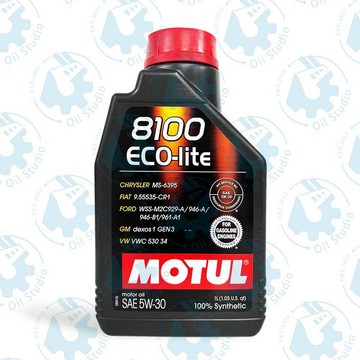 《油工坊》MOTUL 8100 ECO LITE 5W30 全合成 機油 渦輪增壓 LSPI SQ