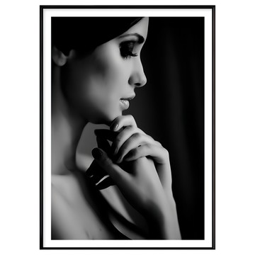 沉思  30x40cm  木色