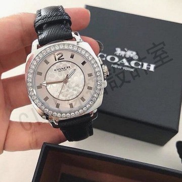 蔻馳 教練高品質⌚免費盒子和手鍊果醬 Tangan Wanita Perempuan 女士學生手錶豪華鑽石時尚女士女士手【亞德機械五金家居】