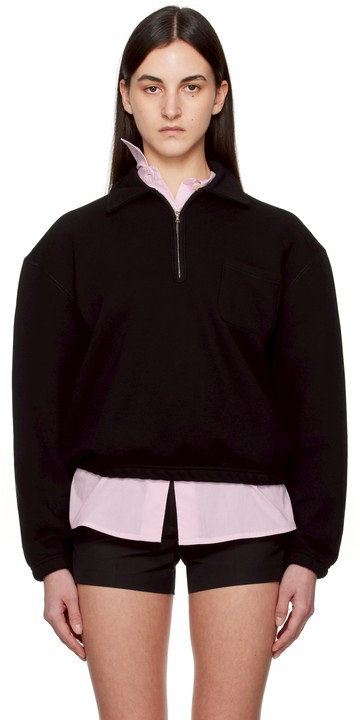 Nothing Written 黑色 Pond Quarter Zip 套头衫