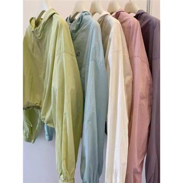 短款連帽防曬衣女2025新款夏季韓國高顏值速干情侶薄款防曬服外套