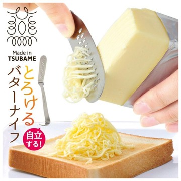 asdfkitty*日本製 304不鏽鋼可站立奶油刨絲刀-奶油易融化-絲狀面積大-好塗好料理-ARNEST正版