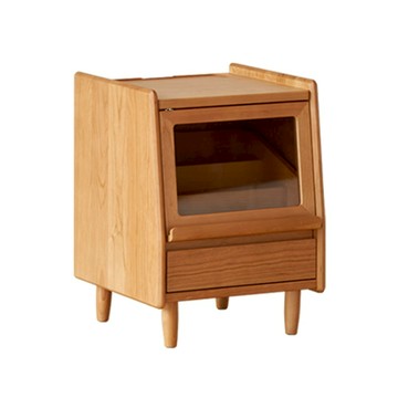 hoi!小半家具海貝櫻桃木床頭櫃-寬款