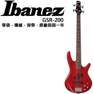 【非凡樂器】全新未拆封日本大廠 Ibanez GSR200 GSR-200 電貝斯/主動式Bass【紅色】
