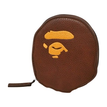 A BATHING APE BY BAPE 猿人拉鍊零錢包(咖啡色系)