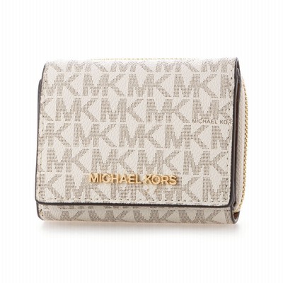マイケルコース MICHAEL KORS 三つ折り財布 （ホワイト系） 通販 