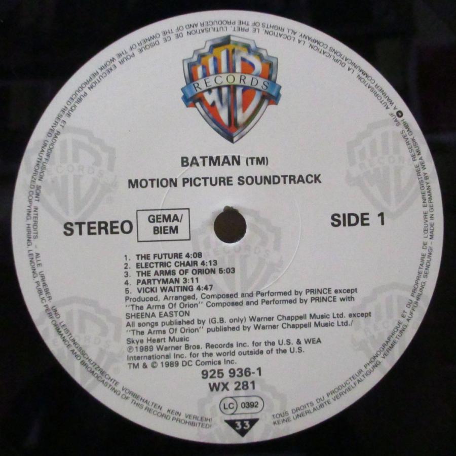 PRINCE-Batman (UK-EU オリジナル LP インナー 楕円ステッカー付きジャケ)