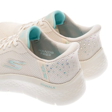 SKECHERS 女鞋  健走系列 GO WALK FLEX 瞬穿舒適科技 健走鞋 閃亮-125502NAT