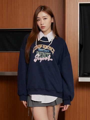 彩虹印花圓領上衣