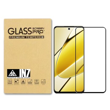 IN7 realme 11 5G (6.72吋) 高清 高透光2.5D滿版9H鋼化玻璃保護貼 疏油疏水 鋼化膜-黑色