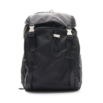 PRADA 普拉達 黑色 尼龍 Tessuto 後背包 2VZ062 【二手名牌BRAND OFF】