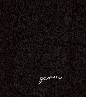 Ganni Embroidered crochet scarf