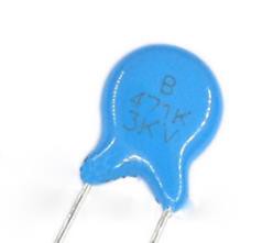 高壓瓷片電容 471K 3KV/471 470pF 3000V  一包1K=42元