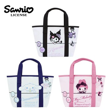【日本正版】三麗鷗 印花手提袋 便當袋 午餐袋 酷洛米 大耳狗 美樂蒂