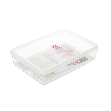 KEYWAY 《真心良品》艾樂扁型保鮮盒6.5L-4入組