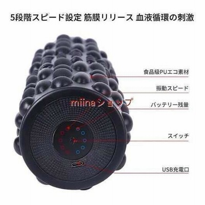 SIUSUMFO 電動フォームローラー（グレー） タッチボタン式 5段階調節 61C820SosVL.jpg
