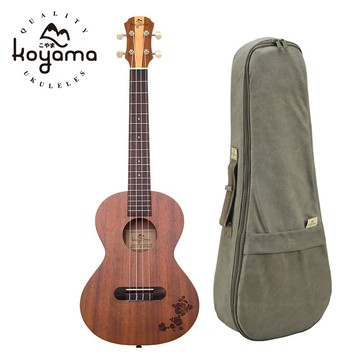 Koyama KF13T-MAH KF13 扶桑花雕刻系列 26吋烏克麗麗 桃花心木單板 單板烏克麗麗