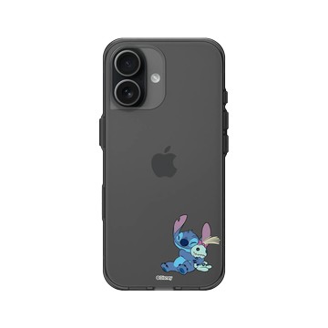 iPhone 17 Clear (相機按鈕) 酷墨灰 - 迪士尼-史迪奇 Disney Stitch - 史迪奇 - 迷你史迪奇與Scrump