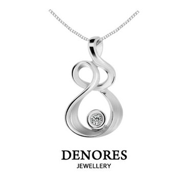 DENORES 幸福蜜糖天然真鑽墜鍊