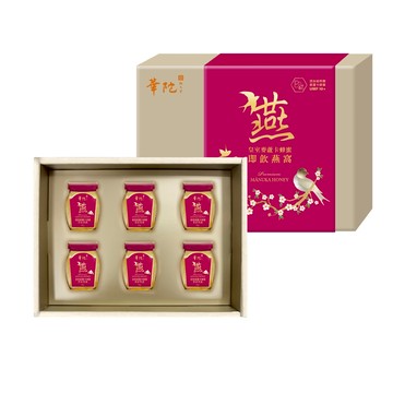 華陀扶元堂 皇室麥蘆卡蜂蜜即飲燕窩禮盒(6瓶/盒;65g/瓶)✨訂購3盒以上請選擇新竹