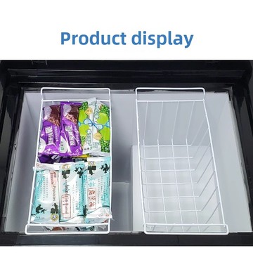 冰櫃置物籃 冷凍櫃置物籃 冰櫃內部置物架冷櫃分層吊籃網籃冷藏收納筐掛籃內架子分隔框通用