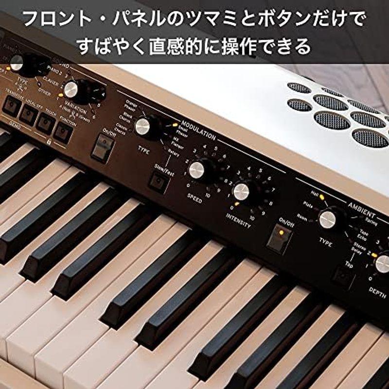 電子楽器 KORG コルグ ステージ・ビンテージ・ピアノ SV-2 電子ピアノエフェクト 真空管 アンプ スピーカー内蔵 ピアノ鍵盤 73鍵 ホワイト