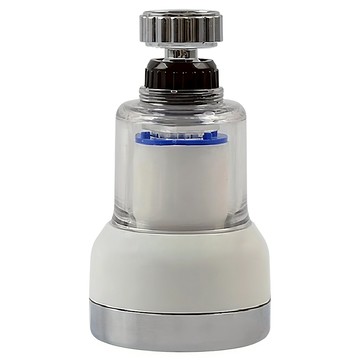 WE CHAMP 2段式水龍頭萬向增壓濾 節水器 ABS+不銹鋼+PP材質 尺寸: 12*7*18CM  WTB-891