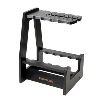 【LUREER】 WEFOX 木製2合1 置竿線輪展示架 WDX-1203 路亞 展示架 竿架 捲線器 紡車