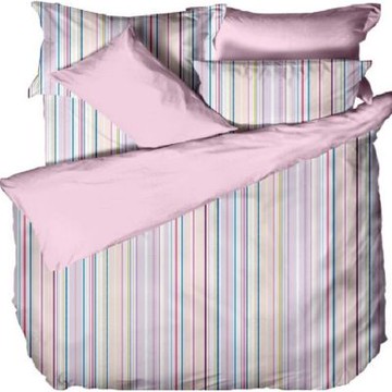 LAMINA 活力時光(粉) 加大 100%純棉床包枕套三件組