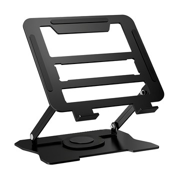 OMG 360度旋轉雙軸升降筆電支架  黑色  1個